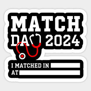 Match Day 2024 Medical Residency NRMP School Graduate Season Sticker